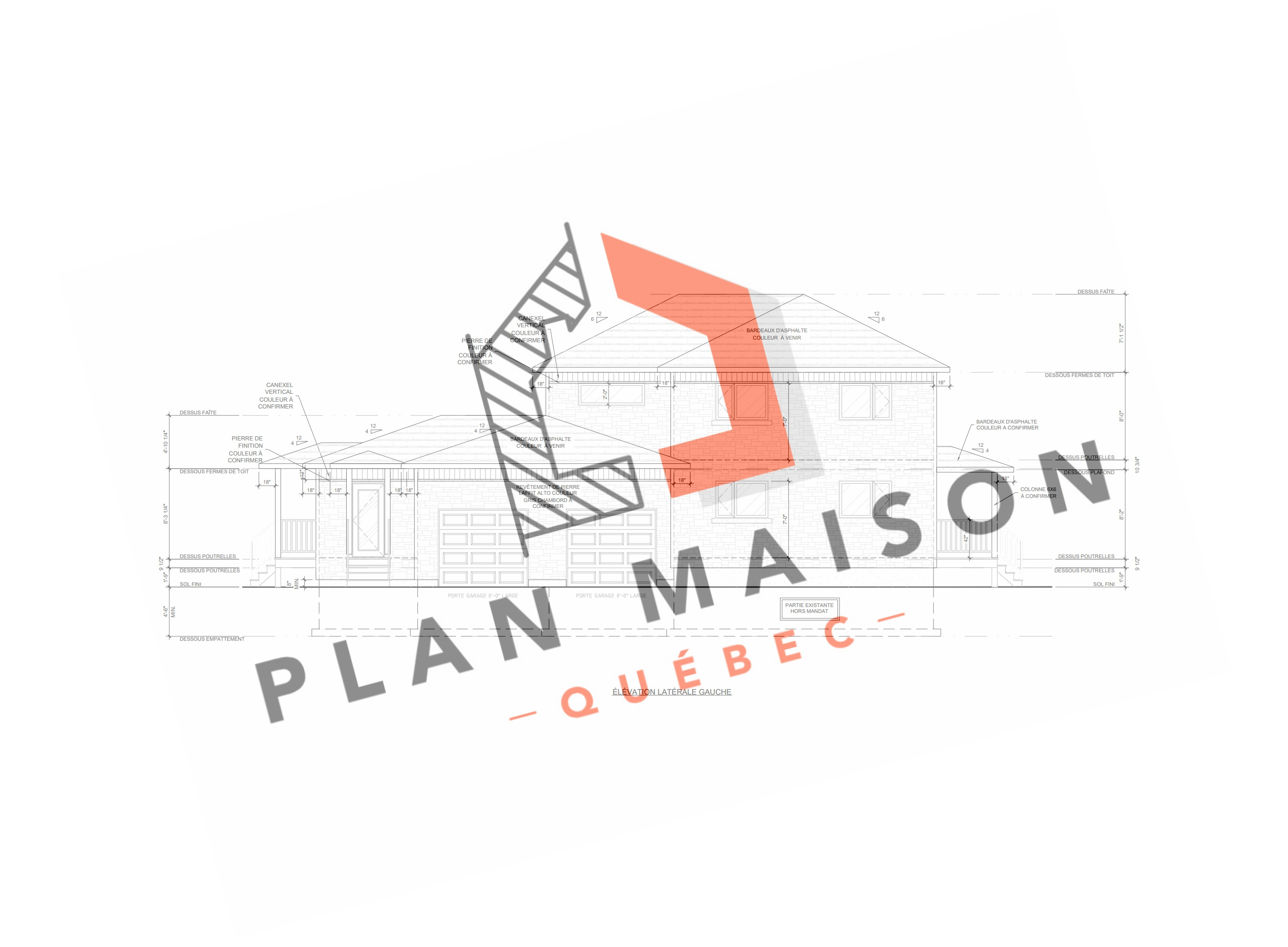 Plan garage double Boucherville Plan Maison Québec